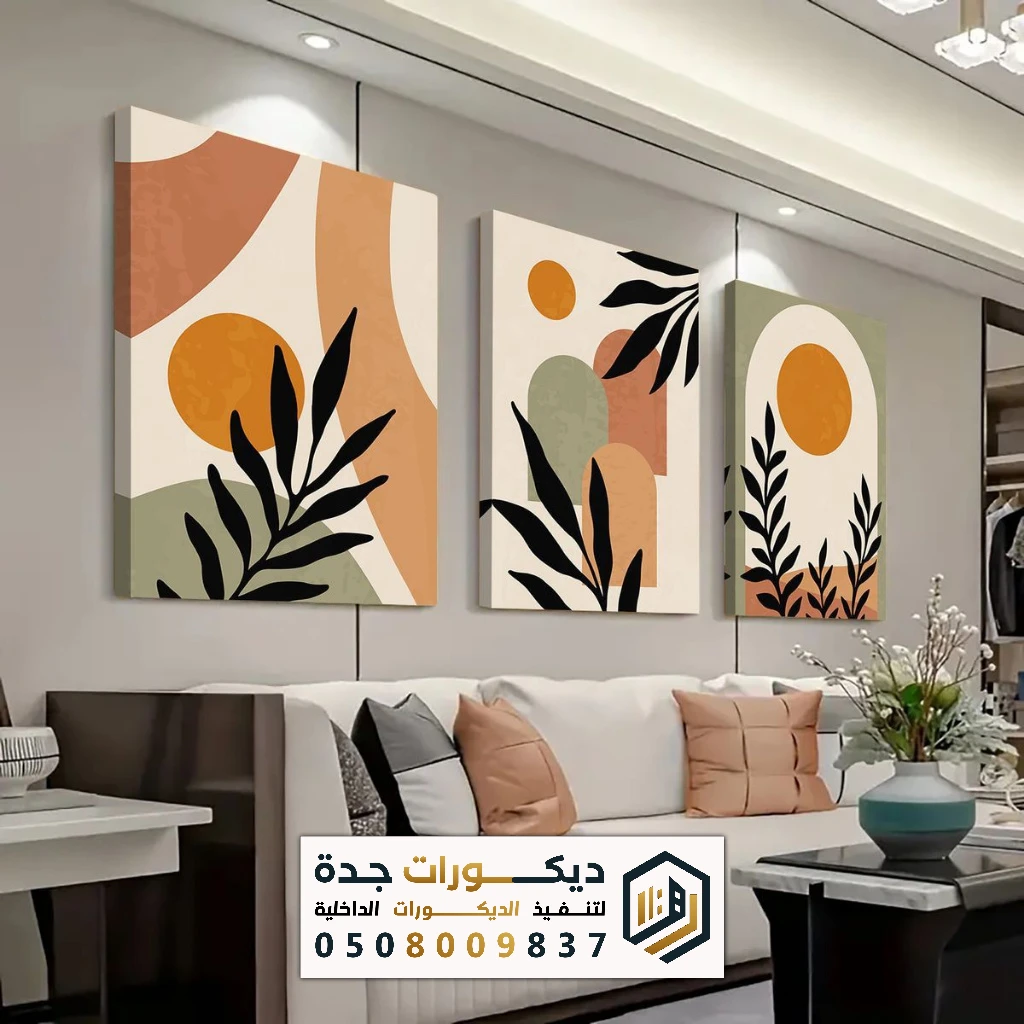 تركيب لوحات جدارية كنفاس بجدة